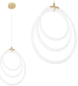 LAMPA WISZĄCA LED G016-CP ZŁOTA