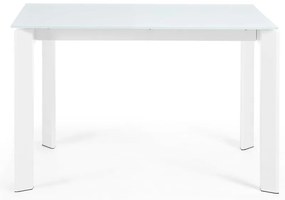 Rozkładany stół z dodatkowym blatem ze szklanym blatem 80x120 cm Axis – Kave Home