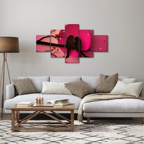 Obraz - Zakochane ptaki (125x70 cm)