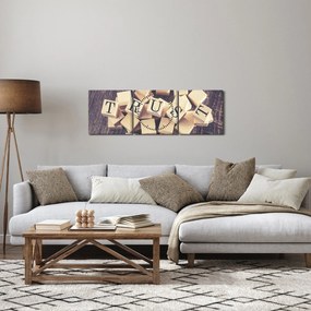 Obraz - Zaufanie (z zegarem) (90x30 cm)