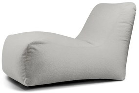 Jasnoszary worek do siedzenia z materiału bouclé Lounge – SLOWDOWN