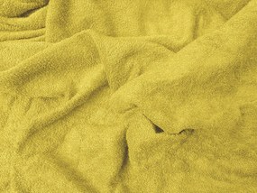 PrzytulneMieszkanie.pl Prześcieradło frotte EXCLUSIVE żółte 200x220 cm