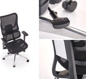 Ergonomiczny fotel do biura Casper Halmar, zgodny z normą BHP