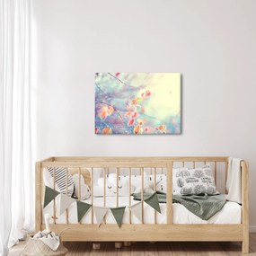 Obraz - Listki w lodzie (70x50 cm)