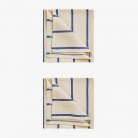 Zestaw 2 Bawełnianych Serwetek Gracilis Niebieski Ken - Sklum