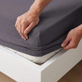 4Home prześcieradło jersey IDEAL antracytowy, 140–160 x 200 cm, 140–160 x 200 cm
