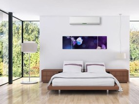 Obraz - Motyle na lawendie (170x50 cm)