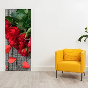 Fototapeta na drzwi - Bukiet róż (95x205cm)