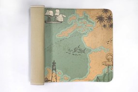 Dywanik antypoślizgowy do łazienki Dywanik antypoślizgowy do łazienki Stara mapa