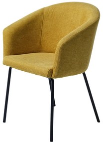 Musztardowe krzesło Easton – Unique Furniture