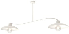 Biała industrialna lampa sufitowa - 5X D136 Z1-E56