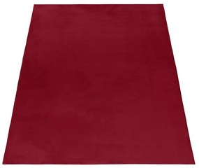 Dywan pluszowy Pouffy czerwony 120 cm x 170 cm