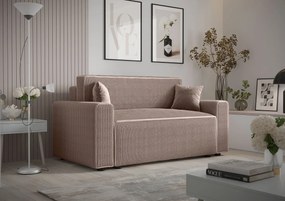Jasnoróżowa rozkładana sofa z pojemnikiem A7-R74