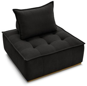 Czarny fotel z materiału bouclé Elisa – Bobochic Paris