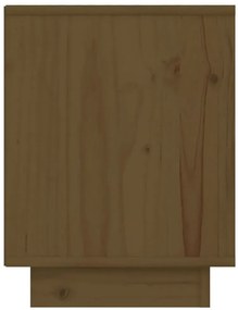 Drewniana minimalistyczna szafka nocna miodowy brąz L8-L17
