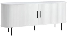 Biała komoda z drzwiami przesuwnymi 180x76x45 cm Nola – Unique Furniture