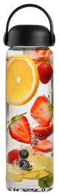 Czarna szklana butelka 540 ml Fuori – Vialli Design