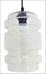 Szklana pojedyncza lampa wisząca bezbarwna - Z044 L4-M90