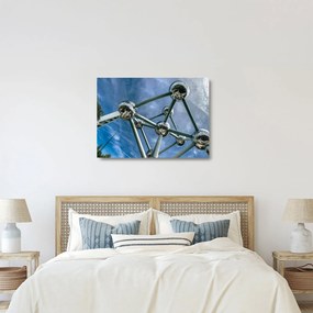Obraz na szkle - Atomium w Brukseli (70x50 cm)