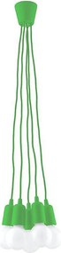 Lampa wisząca DIEGO 5 zielona