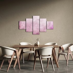 Obraz - Mandala na różowej ścianie (125x70 cm)