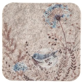Altom Podkładka filcowa pod kubek Serenity, 10 x 10 cm, sada 4 szt.