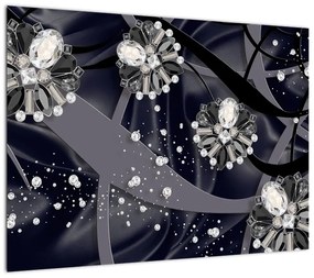 Obraz na szkle - Diamenty w pomieszczeniu (70x50 cm)
