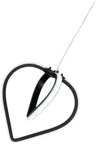 Czarna metalowa lampa wisząca LED ø 22 cm Sevinc – Squid Lighting