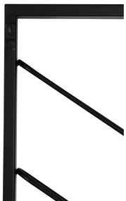 Czarny wiszący metalowy regał na wino liczba butelek 8 36x160x6 cm Malbeo – Light &amp; Living
