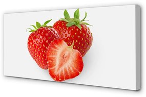 Zdjęcie na płótnie Truskawki na Białym Tle