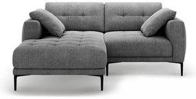 Szary narożnik (lewostronny/z szezlongiem) Bemy – Micadoni