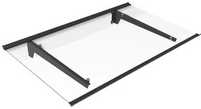 Daszek aluminiowa nad drzwi 150 x 90 cm pochyła - antracytowa - DALEPO