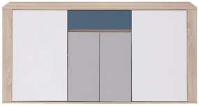 Komoda 4-drzwiowa z 1 szufladą - Wielokolorowy - FILUTIA