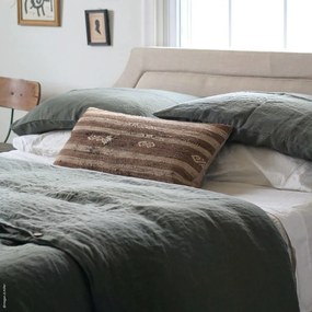 Lniana poszewka na poduszkę 40x60 cm Forest Green – Linen Tales