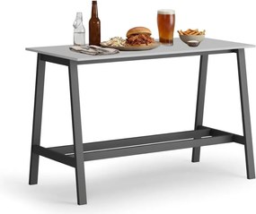 Wysoki stół barowy, 1600 x 800 mm, szary