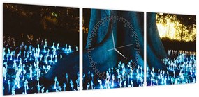 Obraz - Magiczne drzewo (z zegarem) (90x30 cm)