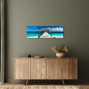 Obraz - Molo (z zegarem) (90x30 cm)
