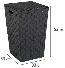 Kosz na pranie zamykany ADRIA, 48 l, z uchwytami, WENKO