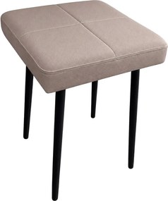 Taboret MAX podstawa czarna : Kolor Stelaża - Czarny , Kolor tkaniny - EKO-SKÓRA - 11D, Typ tkaniny - Eko-skóra
