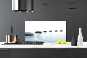 Panel Szklany Spokój Zen: Kamienie i Woda