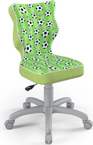 Obrotowe krzesło dziecięce z wzorami Petit Grey rozmiar 3 (119-142 cm)