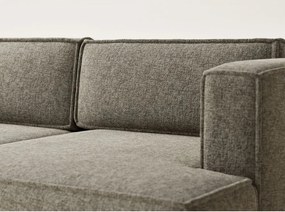 Brązowy rozkładany/ze schowkiem narożnik z tkaniny szenilowej (prawostronny/z szezlongiem) Velto – Maison de Rêve