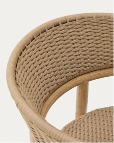 Drewniane krzesło ogrodowe w naturalnym kolorze Arinella – Kave Home