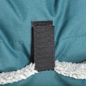 Niebieskie legowisko podróżne dla psów z materiału sherpa 80x50 cm Essentiel – Love Story