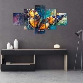 Obraz - Motyl, obraz olejny (125x70 cm)