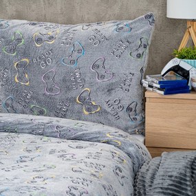 4Home Świecąca pościel mikroflanela Games, 140 x 200 cm, 70 x 90 cm