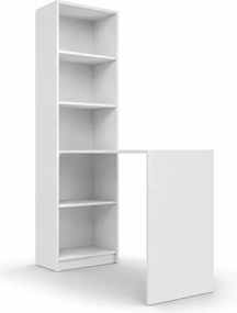 Minimalistyczny regał Roni z biurkiem 50 cm