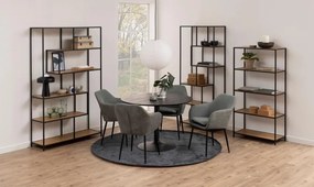 Duży regał na książki biblioteczka Seaford 4 dąb