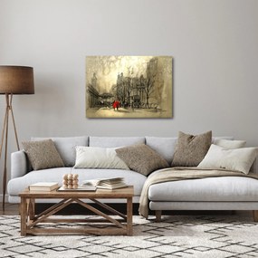 Obraz - Szkic miasta (70x50 cm)