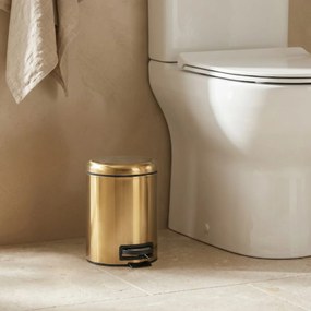 Kosz łazienkowy STEG z wolno opadającą pokrywą, wyciągany pojemnik, 3 l